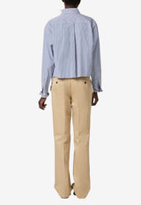 Miu Miu Embroidered Chino Pants Beige MP2024SOOO1UPX_F0065