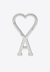 AMI PARIS Ami De Coeur Carabiner Key-ring Silver UKR907369/T_AMI-905