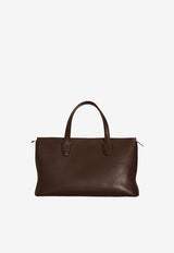 The Row Marcel Leather Top Handle Bag Brown W1909L72DEOS_DEEP BROWN ANS_70041868