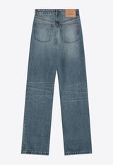 AMI PARIS Ami De Coeur Straight-Leg Jeans Blue FTR450DE0046/T_AMI-480