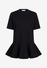 Alaïa Crinoline Peplum T-shirt Black AA9I0003J103D999_NOIR_70166753