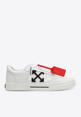 Off-White Vulcanized Low-Top Canvas Sneakers White OMIA293C99FAB003/T_OFFW-0110