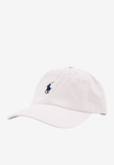 Polo Ralph Lauren Logo Embroidered Baseball Cap White 710548524011_WHITENEWPORTNAVY_70224406