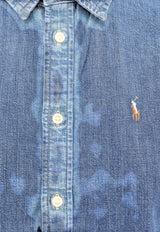 Polo Ralph Lauren Long-Sleeved Denim Shirt Blue 710548539001_DENIM_70224408