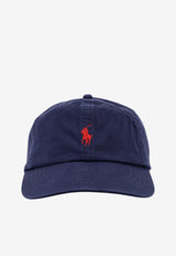 Polo Ralph Lauren Logo Embroidered Baseball Cap Blue 710548524014_NEWPORTNAVYRLRED_70224411