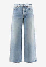 Golden Goose DB Straight-Leg Washed Jeans Blue GMP02513P00260750100_BLUE_66335987
