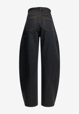 Alaïa Round-Leg Jeans Blue AA9P0176T672C540_b30bb7dd-621b-40ae-b49b-4f0c7c2f38bb