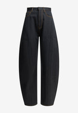 Alaïa Round-Leg Jeans Blue AA9P0176T672C540_b30bb7dd-621b-40ae-b49b-4f0c7c2f38bb