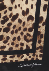 Dolce & Gabbana Leopard Print Silk Scarf Brown FN090RGDCF5HN13M_LEOMARRONENERO_70014276