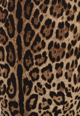 Dolce & Gabbana Leopard Print Midi Skirt Brown F4B6UTFSRKYHY13M_LEONEW_70014019
