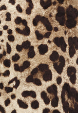 Dolce & Gabbana Leopard Print Silk Mini Skirt Brown F4A8CTFSTB3HY13M_LEONEW_70014431