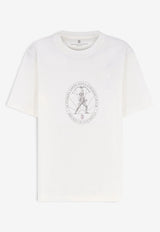 Brunello Cucinelli Printed Crewneck T-shirt White M0B138519C7220_OFFWHITE_70014853