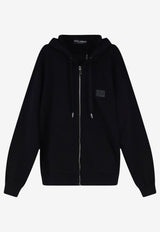 Dolce & Gabbana Logo Plaque Zip-Up Sweatshirt Black G9CEGTG7Q20N0000_Black_70014489