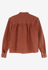 Chloé Washed Denim Shirt Brown CH26ADV09255237_Crimson Brown_70014666