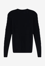 Polo Ralph Lauren Cable Knit V-neck Sweater Black 211971866005_POLOBLACK_70027185