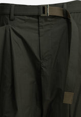 Sacai Typewriter Parachute Pants Dark Green 26-04043M531_9f6d3f71-3347-498d-9d58-b9365f17d123