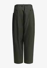 Sacai Typewriter Parachute Pants Dark Green 26-04043M531_9f6d3f71-3347-498d-9d58-b9365f17d123