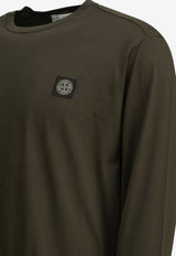 Stone Island Logo Patch Long-Sleeved T-shirt Green L2S152100031S0013V0078_15a1d7ed-6811-4744-9786-d2a6ed2b93ad