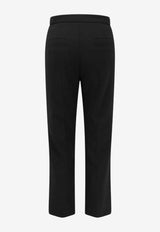 Elisabetta Franchi Monogram Flared Pants Black PA19866E2110_Black_70224468