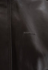Balenciaga High-Neck Leather Vest Brown A002FVTUS302505_Moka_70224478