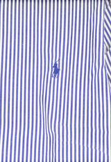 Polo Ralph Lauren Long-Sleeved Stripe Shirt Light Blue 710929344005_Navywhite_70224481