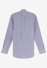 Polo Ralph Lauren Long-Sleeved Stripe Shirt Light Blue 710929344005_Navywhite_70224481