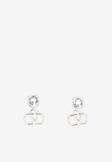 Signature VLogo Drop Earrings with Swarovski® Crystals