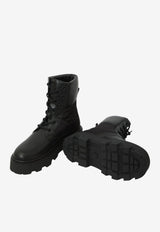 Moncler Aurea Leather Ankle Boots Black L209B4F00040-M9934-999