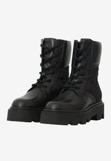 Moncler Aurea Leather Ankle Boots Black L209B4F00040-M9934-999