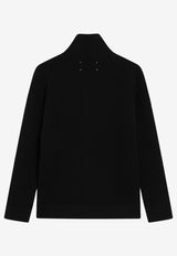 Maison Margiela Zip-Up Knit Cardigan Black SI1HA0013S17781/T_MARGI-900F