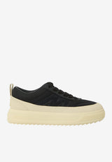 Moncler Altive Nubuck and Nylon Low-Top Sneakers Black L209B4M00150-M7091-999