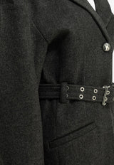 GANNI Belted Wool Coat Black A1130013252_b4f52b49-448c-40ee-bff0-d8a3d601b2d4