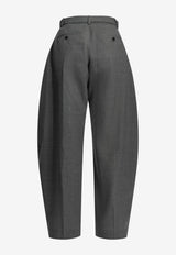 Sacai Curved-Leg Tailored Wool Pants Gray 26-08572301_dd586be9-02c5-4d84-93c0-292350561745