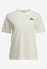 Burberry Embroidered EKD T-shirt White 8127956_76c2d6a2-104a-4c2d-805f-c22988b27f00
