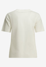 Burberry Embroidered EKD T-shirt White 8127956_76c2d6a2-104a-4c2d-805f-c22988b27f00