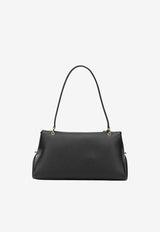 Ferragamo Medium Gancini Grained Leather Shoulder Bag Black 0796247_c68133ce-92db-4b2f-a78f-79ff1070a618