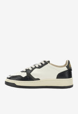 Autry Medalist Croc-Embossed Leather Sneakers Monochrome AULWCZ05_cb45e455-27d7-4d0a-8b04-75a1d7835210