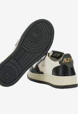 Autry Medalist Croc-Embossed Leather Sneakers Monochrome AULWCZ05_cb45e455-27d7-4d0a-8b04-75a1d7835210