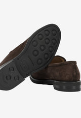 Ferragamo Stefano Suede Leather Loafers Brown 0796275_f422d713-1002-451d-884c-26274fc7874f
