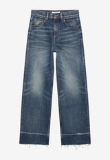 Chloé Bootcut Faded Jeans Blue CH26ADP43159/T_CHLOE-40B