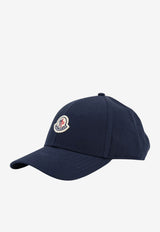Moncler Logo Embroidered Baseball Cap Blue L10913B0004804863778_Blu_53817868