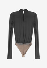 Elisabetta Franchi High-Neck Bodysuit Black CB00766E2110_Black_70224507