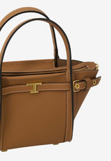 Tod's Mini Tote Bag in Hammered Leather Brown XBWTIMA0100-WKA-S410