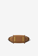 Tod's Mini Tote Bag in Hammered Leather Brown XBWTIMA0100-WKA-S410