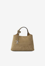 Tod's Micro T Timeless Suede Top Handle Bag Brown XBWAPAEL000-XBL-6L69
