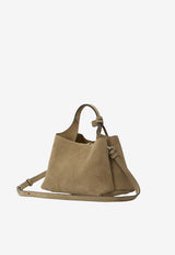 Tod's Micro T Timeless Suede Top Handle Bag Brown XBWAPAEL000-XBL-6L69