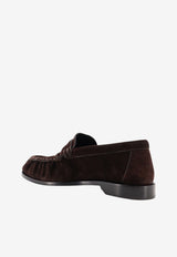 Saint Laurent Le Loafer 15 Suede Leather Loafers Brown 8189082W5AA6023_TMORO_70166773