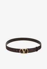Valentino VLogo Signature Suede Belt Brown 9Y2T0SM3MXA/T_VALE-0TO