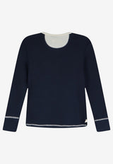 Chloé Ribbed Knit Sweater Blue CH26AJH380894D6_Heavy Blue_70014681