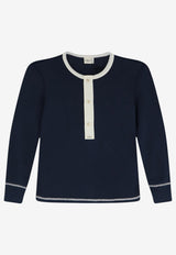 Chloé Ribbed Knit Sweater Blue CH26AJH380894D6_Heavy Blue_70014681